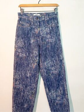 ODEEH Paint Splatter Denim Jeans Streetwear Women size 28